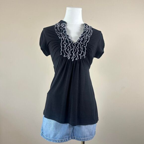 Dark Coquette Horror Protagonist Stretchy Blouse - Picture 1 of 5